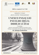 UNESCO PASAULIO PAVELDO IDĖJA: DIDIEJI LŪŽIAI